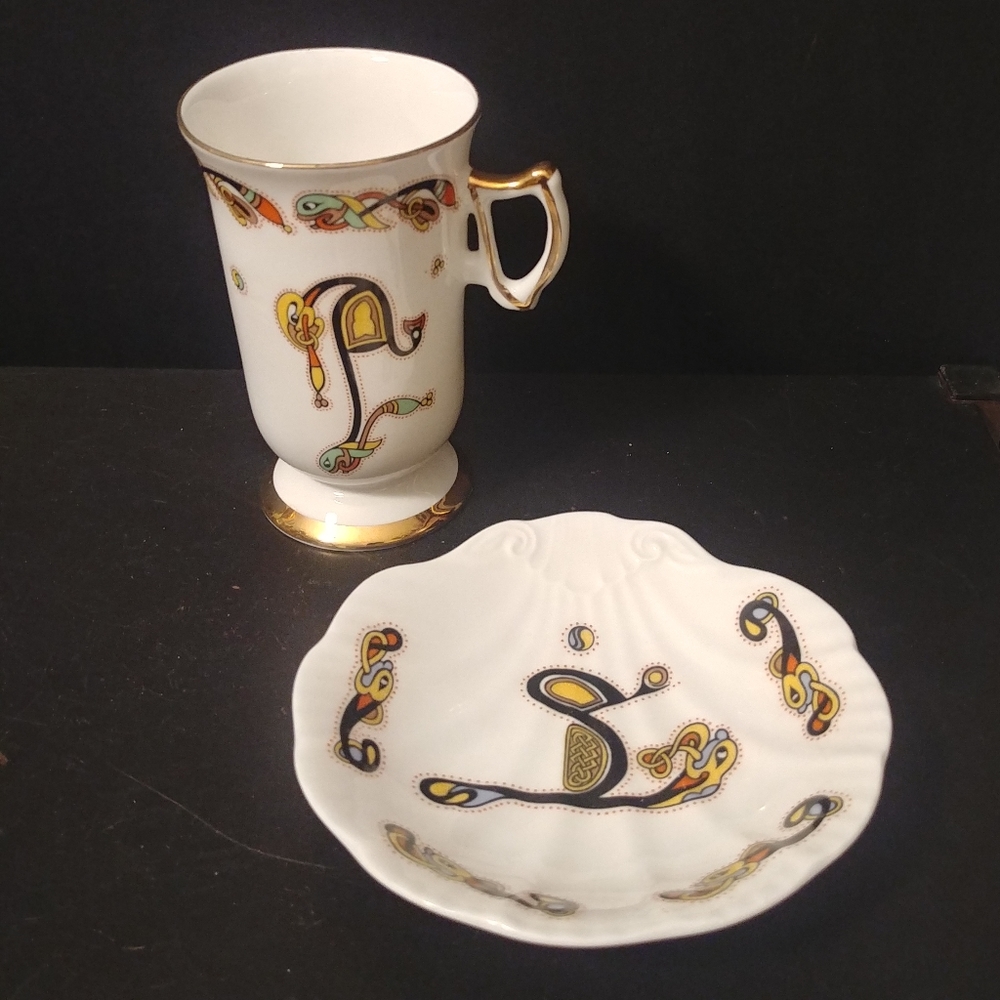 Royal Tara Set of 2 Porcelain Trinket Dish/Cup